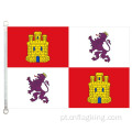 Bandeira de Castela e Leão 100% polyster 90 * 150cm